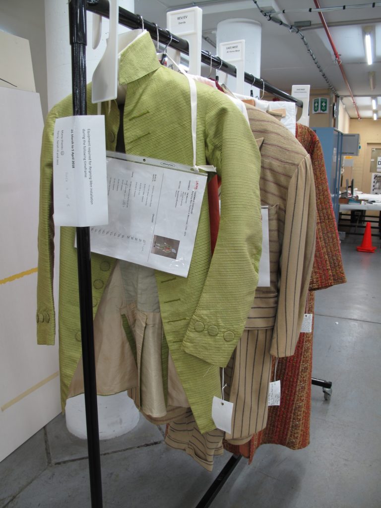 Photograph of garment rack
